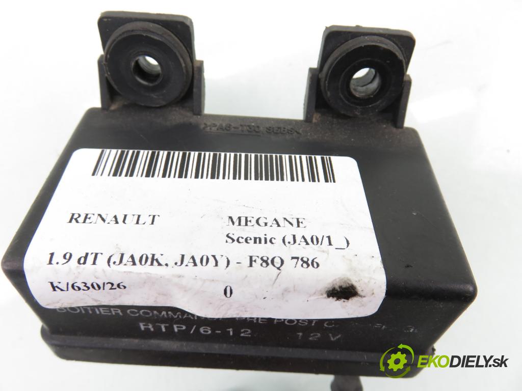 RENAULT MEGANE Scenic (JA0/1_) MINIVAN 1997 0,00 1.9 dT (JA0K, JA0Y) - F8Q 784 1870,00 RELÉ: SWIEC: 7700867558C