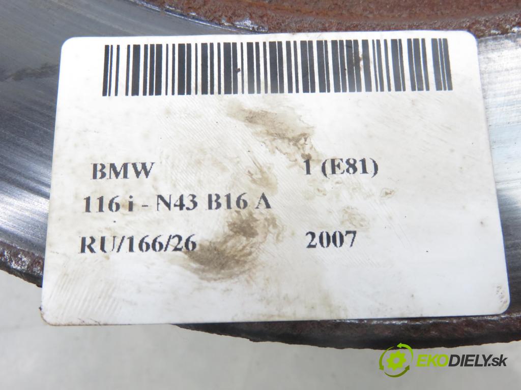 BMW 1 (E81) HB 2007 89,00 116 i 121 - N43 B16 A 1599,00 Lamela kotúč brzdová zadné