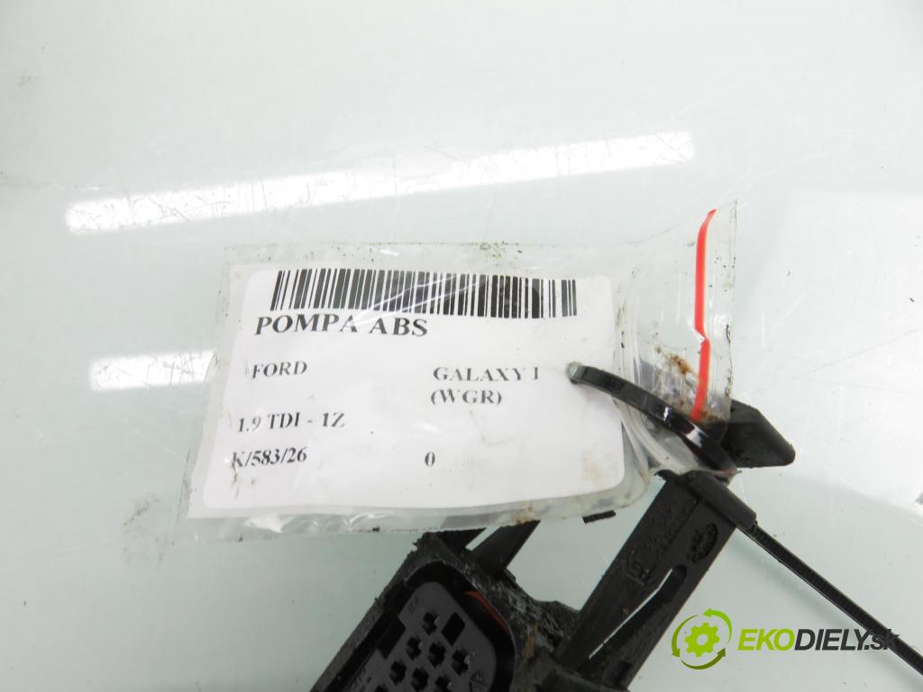 FORD GALAXY (WGR) VAN 1998 66,00 1.9 TDI 90 - 1Z 1896,00 Pumpa ABS 10094903003 ; 1J0907379D ; 7M0614111P (Pumpa ABS)