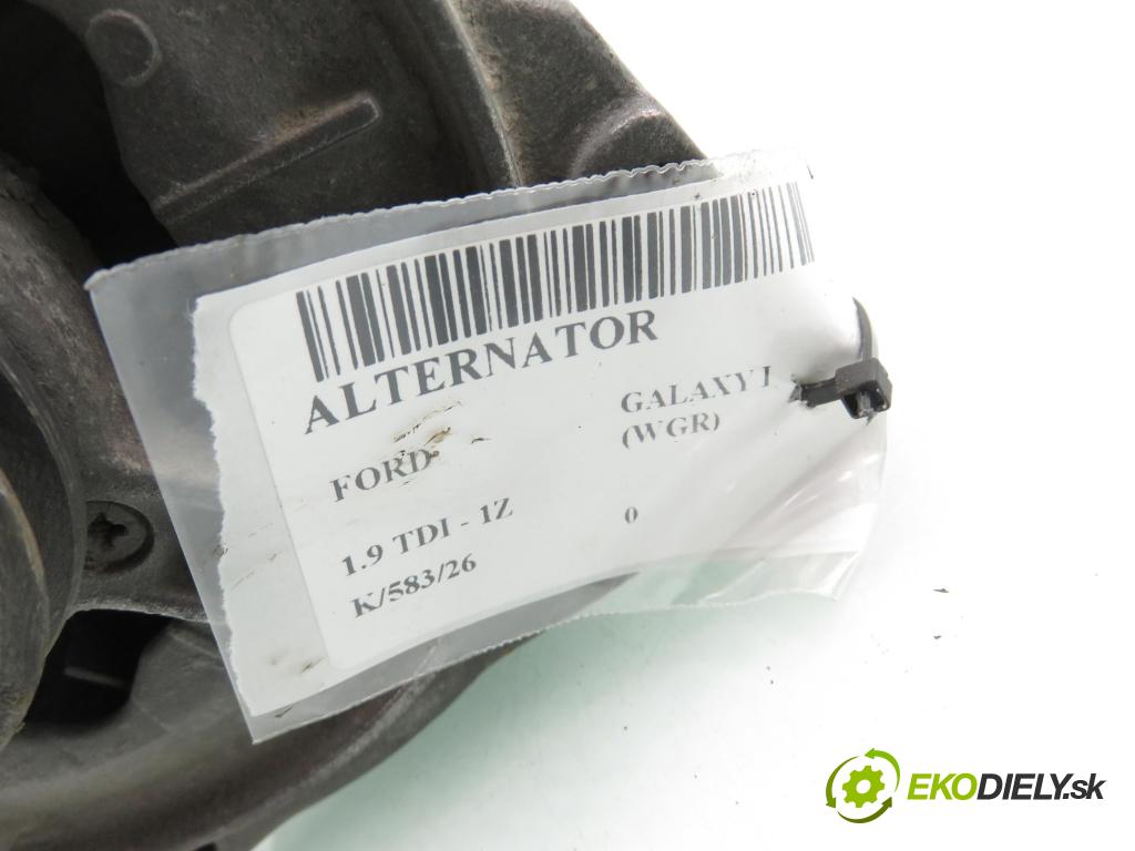 FORD GALAXY (WGR) VAN 1998 66,00 1.9 TDI 90 - 1Z 1896,00 Alternátor 0123515014 ; 028903025S (Alternátor)