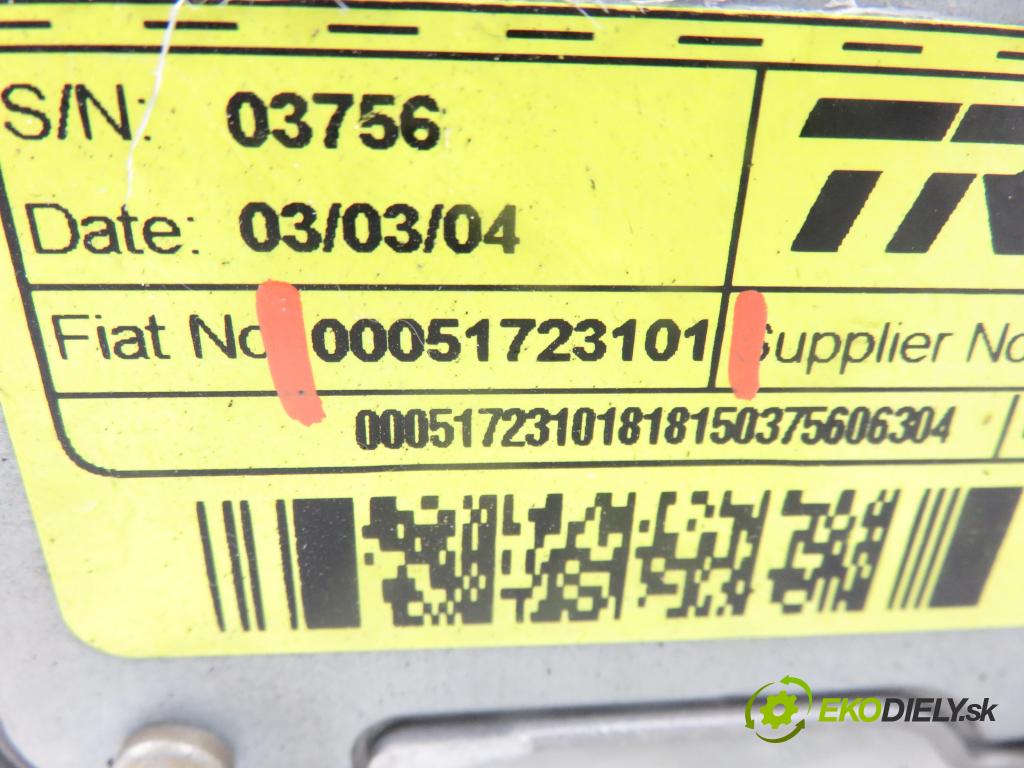 FIAT STILO Multi Wagon (192_) KOMBI 2004 70,00 1.4 16V 95 - 843 A1.000 1368,00 serv/podporovanie elektrické 00051723101