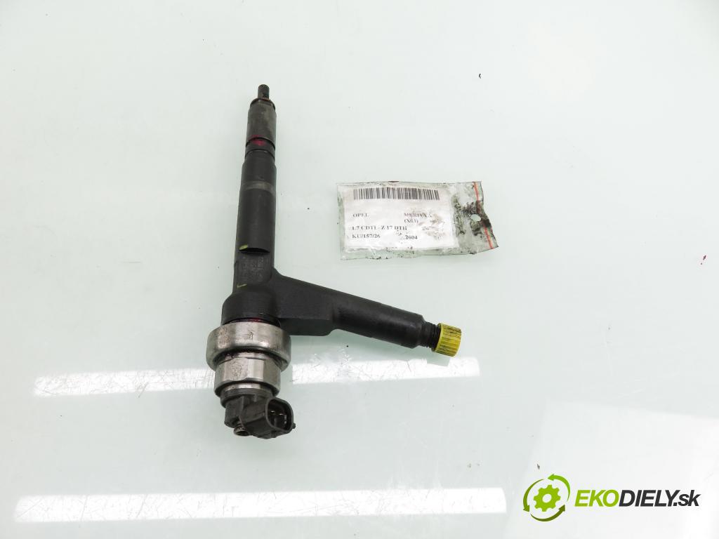 OPEL MERIVA A nadwozie wielkoprzestrzenne (MPV) (X03) HB 2004 74,00 1.7 CDTI 100 - Z 17 DTH 1686,00 vstřikovač 8973138612 (Vstřikovač paliva)