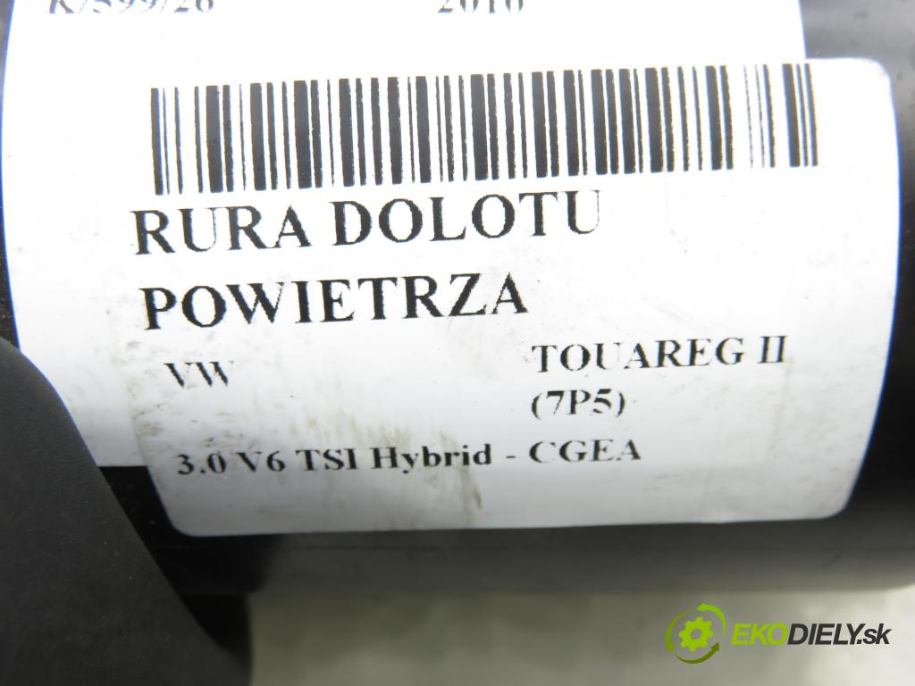 VW TOUAREG (7P5) SUV 2010 245,00 3.0 V6 TSI Hybrid - CGEA 2995,00 Rúra prívodu vzduchu 7P0129684A ; 7P0129604A