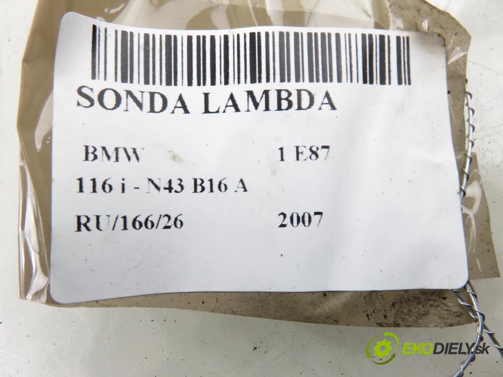 BMW 1 (E81) HB 2007 89,00 116 i 121 - N43 B16 A 1599,00 sonda lambda 7587130 ; 5WK96621G (Lambda sonda)