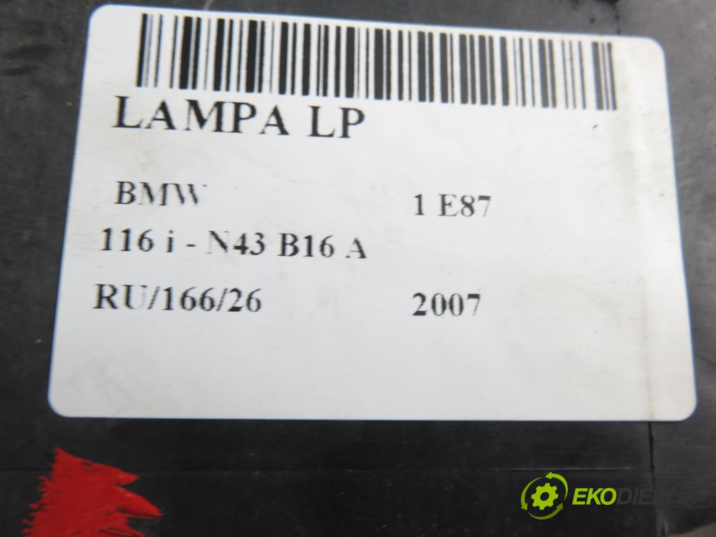 BMW 1 (E81) HB 2007 89,00 116 i 121 - N43 B16 A 1599,00 světlo LP 7193387
