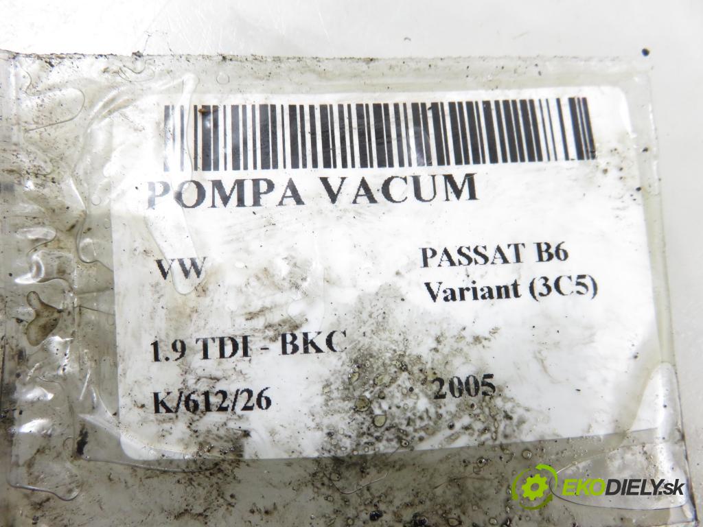 VW PASSAT B6 Variant (3C5) KOMBI 2005 77,00 1.9 TDI - BKC 1896,00 Pumpa vákuová