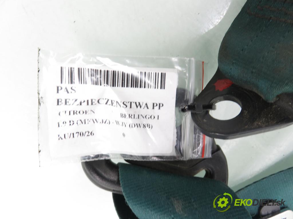 CITROEN BERLINGO / BERLINGO FIRST nadwozie wielkoprzestrzenne (MPV) KOMBIVAN 2001 51,00 1.9 D - WJY (DW8B) 1868,00 Držiak bezpečnostný PP 96324742QP