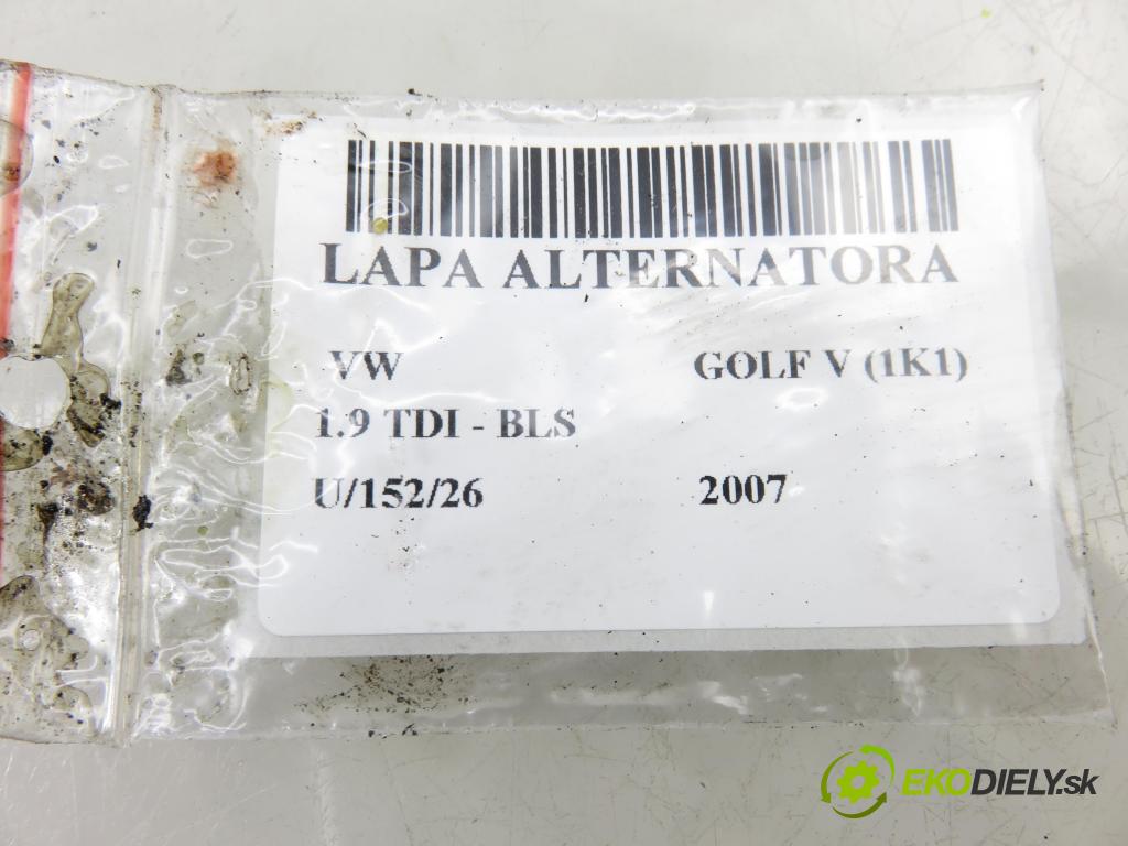 VW GOLF V (1K1) HB 2007 77,00 1.9 TDI - BLS 1896,00 Uchytenie alternátora 038903143AF ; 03G903315D