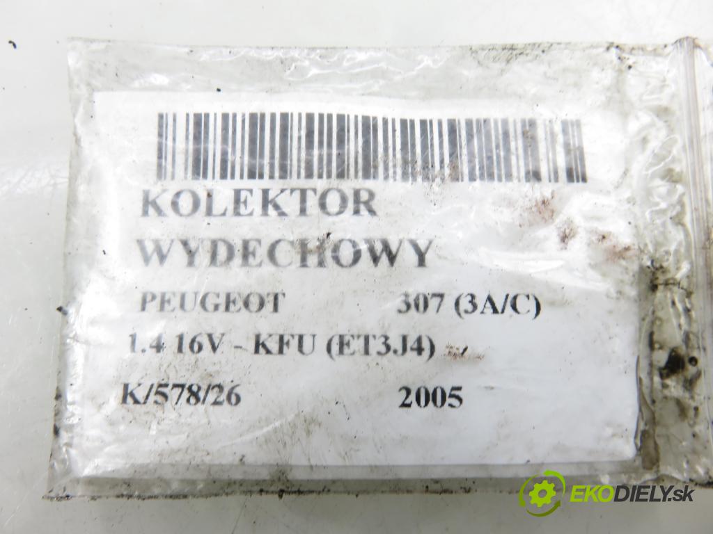 PEUGEOT 307 (3A/C) HB 2005 65,00 1.4 16V - KFU (ET3J4) 1360,00 Potrubie VYČERPAT:  (Výfukové potrubie)