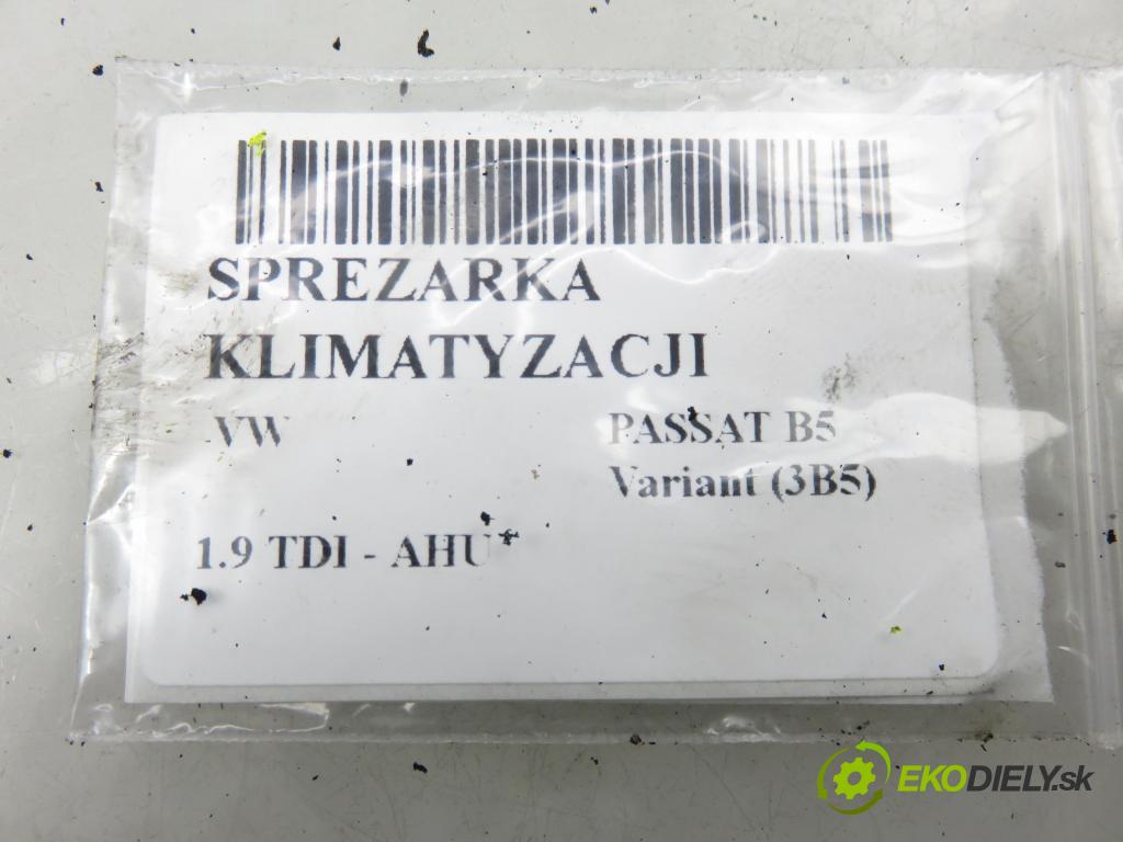 VW PASSAT B5 Variant (3B5) KOMBI 2000 66,00 1.9 TDI 90 - AHU 1896,00 KOMPRESOR: klimatizace 8D0260805D (Kompresor klimatizace)