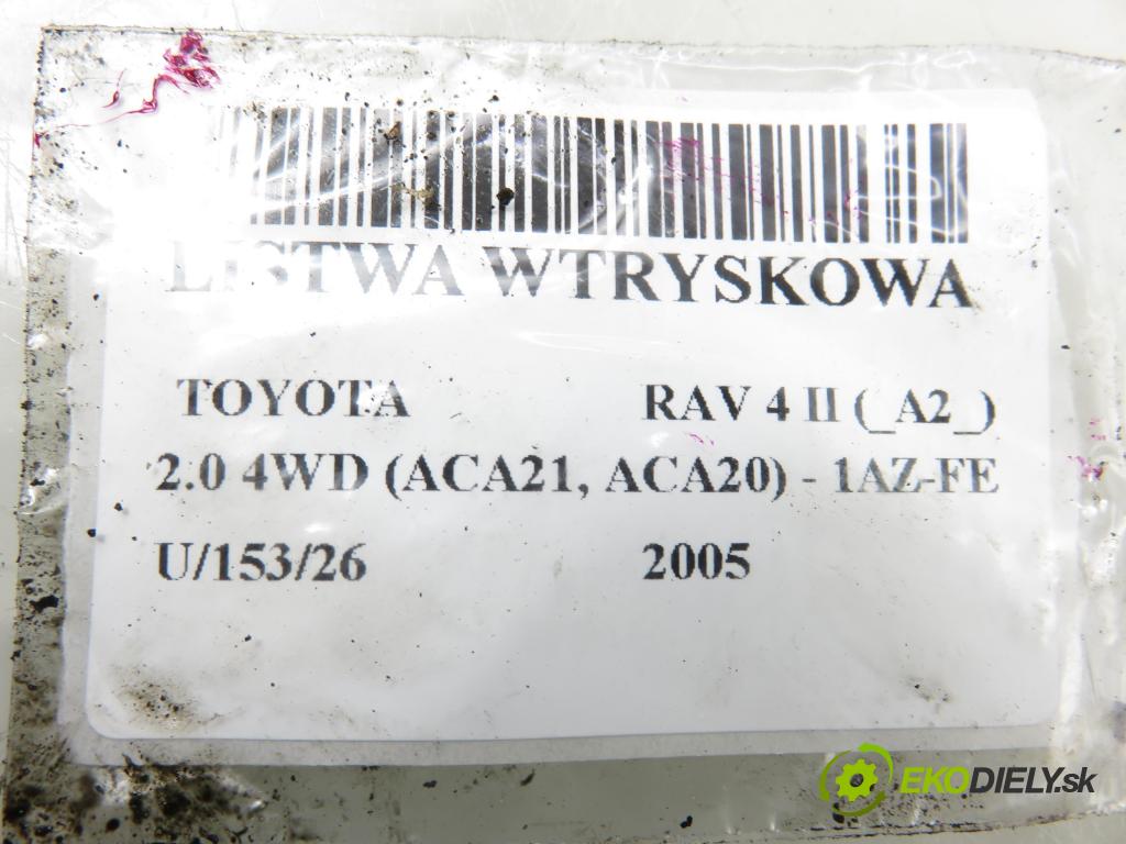 TOYOTA RAV 4 II (_A2_) SUV 2005 110,00 2.0 4WD 150 - 1AZ-FE 1998,00 lišta vstřikovací 2325028080 (Vstřikovací lišta)