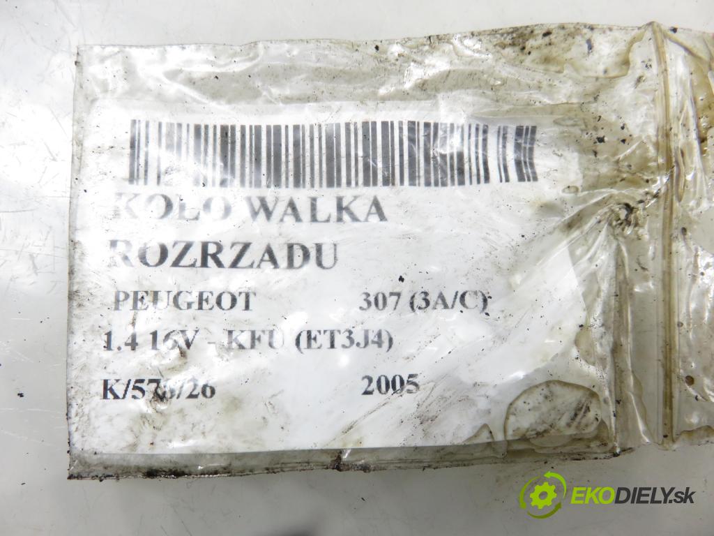PEUGEOT 307 (3A/C) HB 2005 65,00 1.4 16V - KFU (ET3J4) 1360,00 Koleso vačky Vačkový hriadeľ: 9645053480