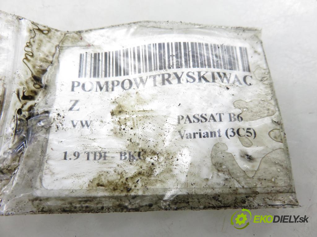 VW PASSAT B6 Variant (3C5) KOMBI 2005 77,00 1.9 TDI - BKC 1896,00 Vstrekovač 038130073AG ; 0414720215 (Vstrekovač paliva)