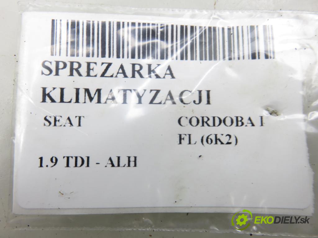 SEAT CORDOBA (6K2) SEDAN 2000 66,00 1.9 TDI - ALH 1896,00 KOMPRESOR: klimatizácie 1J0820803F (Kompresor klimatizácie)