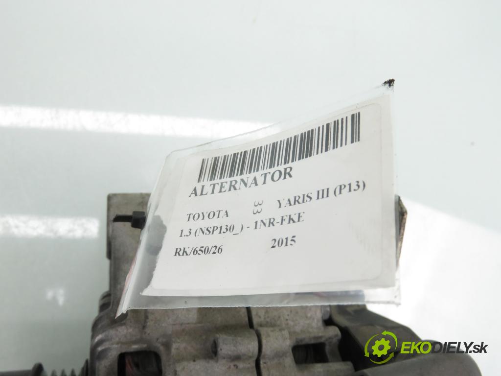 TOYOTA YARIS (_P13_) HB 2015 73,00 1.3 (NSP130_) - 1NR-FKE 1329,00 Alternátor 270600Y270 (Alternátor)