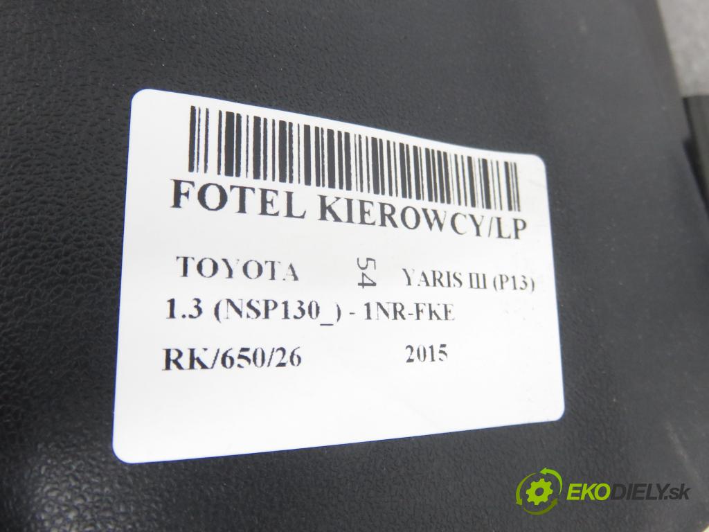 TOYOTA YARIS (_P13_) HB 2015 73,00 1.3 (NSP130_) - 1NR-FKE 1329,00 Sedadlo šoféri
