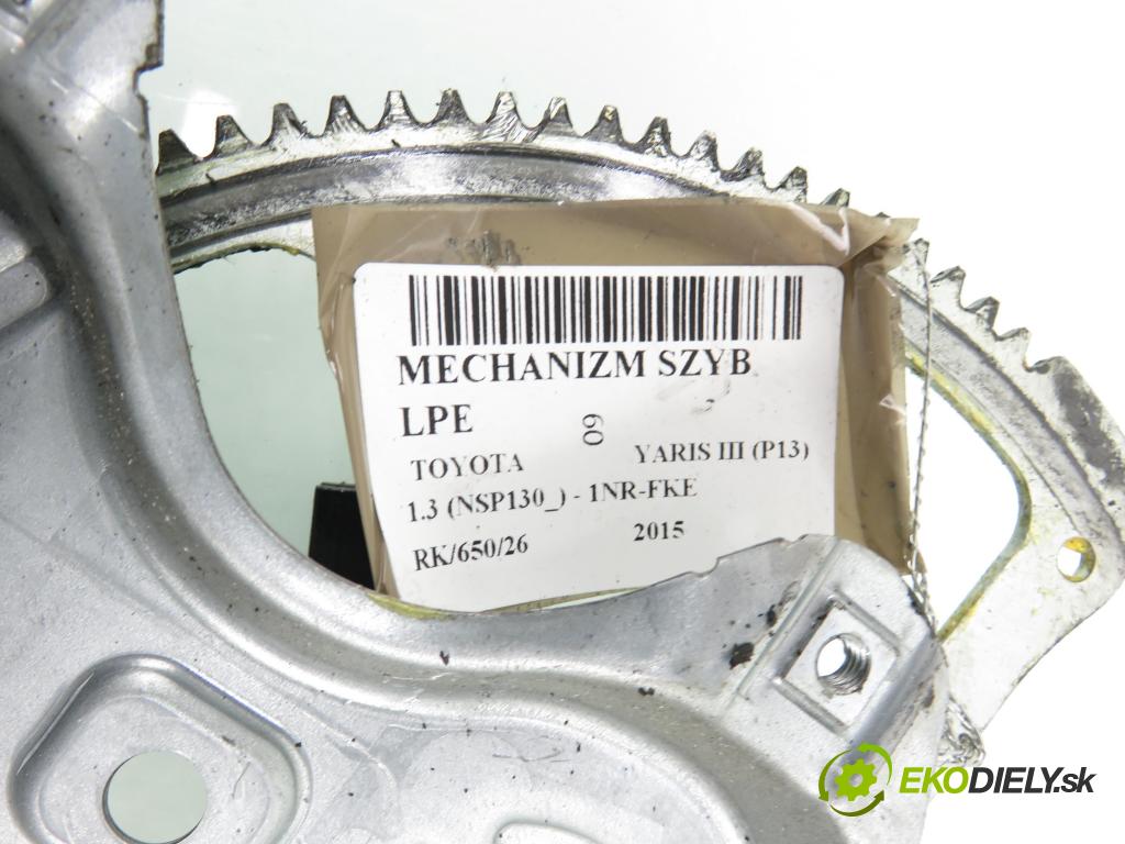TOYOTA YARIS (_P13_) HB 2015 73,00 1.3 (NSP130_) - 1NR-FKE 1329,00 Mechanizmus okien 8570202020 ; AV2621004361