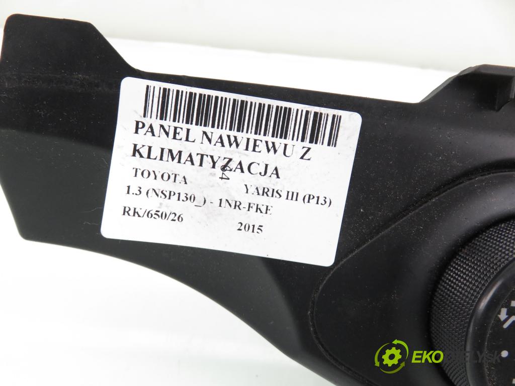 TOYOTA YARIS (_P13_) HB 2015 73,00 1.3 (NSP130_) - 1NR-FKE 1329,00 Panel kúrenia KLIMATIZACE: 554060D390