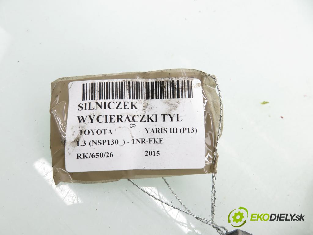 TOYOTA YARIS (_P13_) HB 2015 73,00 1.3 (NSP130_) - 1NR-FKE 1329,00 Motorček stierače zadné 851300D080 ; 2596002660