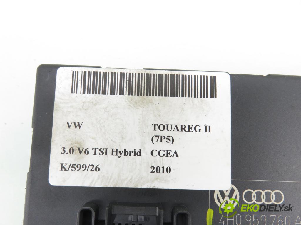 VW TOUAREG (7P5) SUV 2010 245,00 3.0 V6 TSI Hybrid - CGEA 2995,00 riadiaca jednotka / MODUL INNE: 4H0959760A