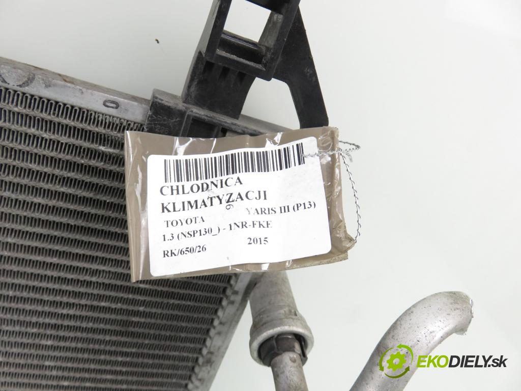 TOYOTA YARIS (_P13_) HB 2015 73,00 1.3 (NSP130_) - 1NR-FKE 1329,00 chladič klimatizácie  (Chladič klimatizácie)