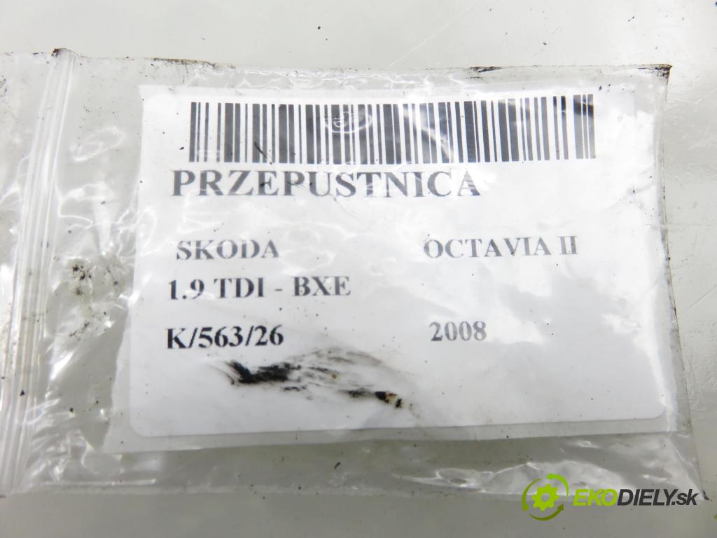 SKODA OCTAVIA II (1Z3) LIFTBACK 2008 77,00 1.9 TDI - BXE 1896,00 škrtíci klapka 03G128063C ; A2C53099815 (Škrticí klapka)