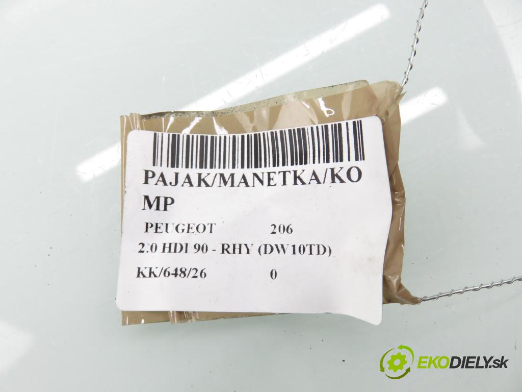 PEUGEOT 206 liftback (2A/C) HB 2005 66,00 2.0 HDI 90 - RHY 1997,00 PAKA/ŘAZENÍ/SADA: 96595074XT