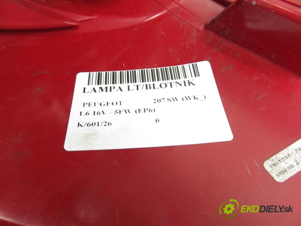 PEUGEOT 207 SW (WK_) KOMBI 2007 88,00 1.6 16V - 5FW (EP6) 1598,00 Svetlo ľavé zadné VP7PFX13405A