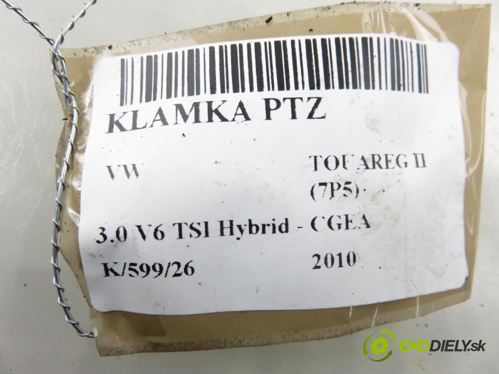 VW TOUAREG (7P5) SUV 2010 245,00 3.0 V6 TSI Hybrid - CGEA 2995,00 Kľučka