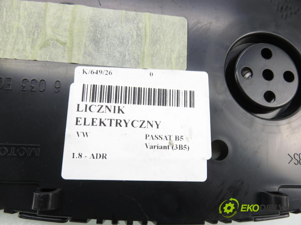 VW PASSAT B5 Variant (3B5) KOMBI 1999 92,00 1.8 20V 125 - ADR 1781,00 Prístrojovka elektrický 3B0920822 ; 0263623023