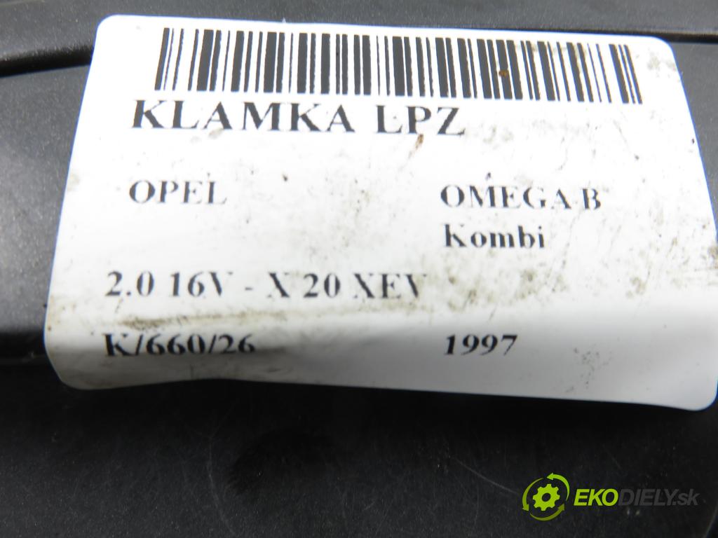 OPEL OMEGA B Kombi (V94) KOMBI 1997 100,00 2.0 16V - X 20 XEV 1998,00 Kľučka LPZ