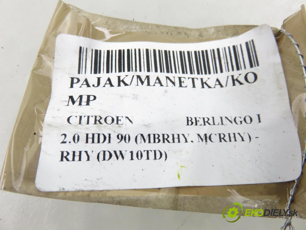 CITROEN BERLINGO FIRST Skrzynia (M_) KOMBIVAN 2003 66,00 2.0 HDI 90 - RHY (DW10TD) 1997,00 páčka/prepínač 96509714XT