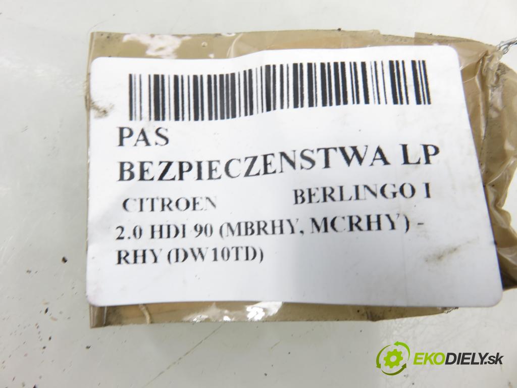 CITROEN BERLINGO FIRST Skrzynia (M_) KOMBIVAN 2003 66,00 2.0 HDI 90 - RHY (DW10TD) 1997,00 Držiak bezpečnostný LP