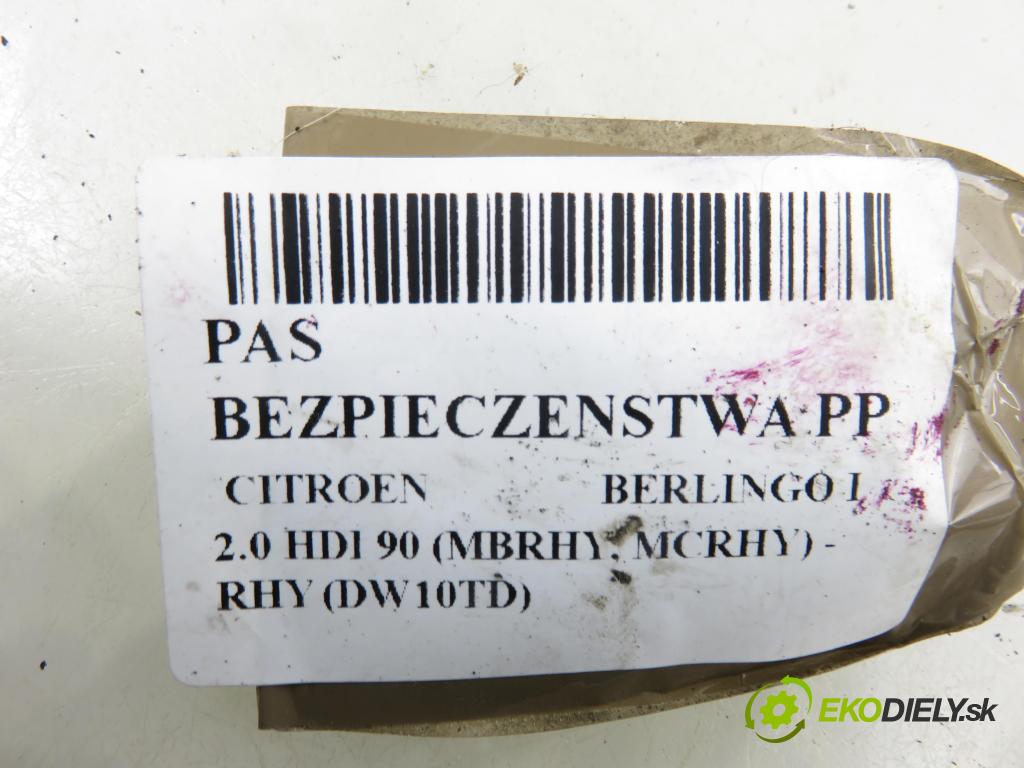 CITROEN BERLINGO FIRST Skrzynia (M_) KOMBIVAN 2003 66,00 2.0 HDI 90 - RHY (DW10TD) 1997,00 Držiak bezpečnostný PP