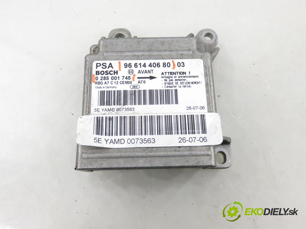 PEUGEOT 207 (WA_, WC_) HB 2008 55,00 1.4 - KFV (TU3A) 1360,00 MODUL air BAG 0285001745 ; 9661440680