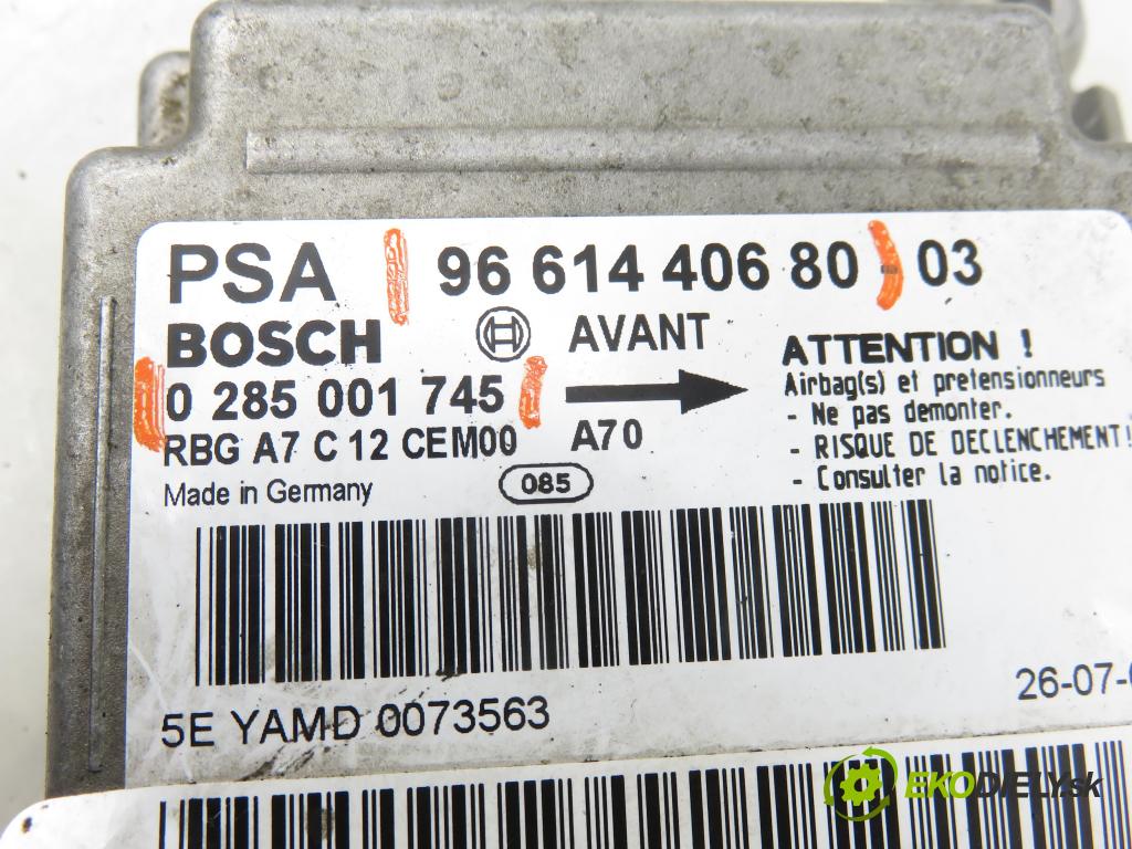 PEUGEOT 207 (WA_, WC_) HB 2008 55,00 1.4 - KFV (TU3A) 1360,00 MODUL air BAG 0285001745 ; 9661440680