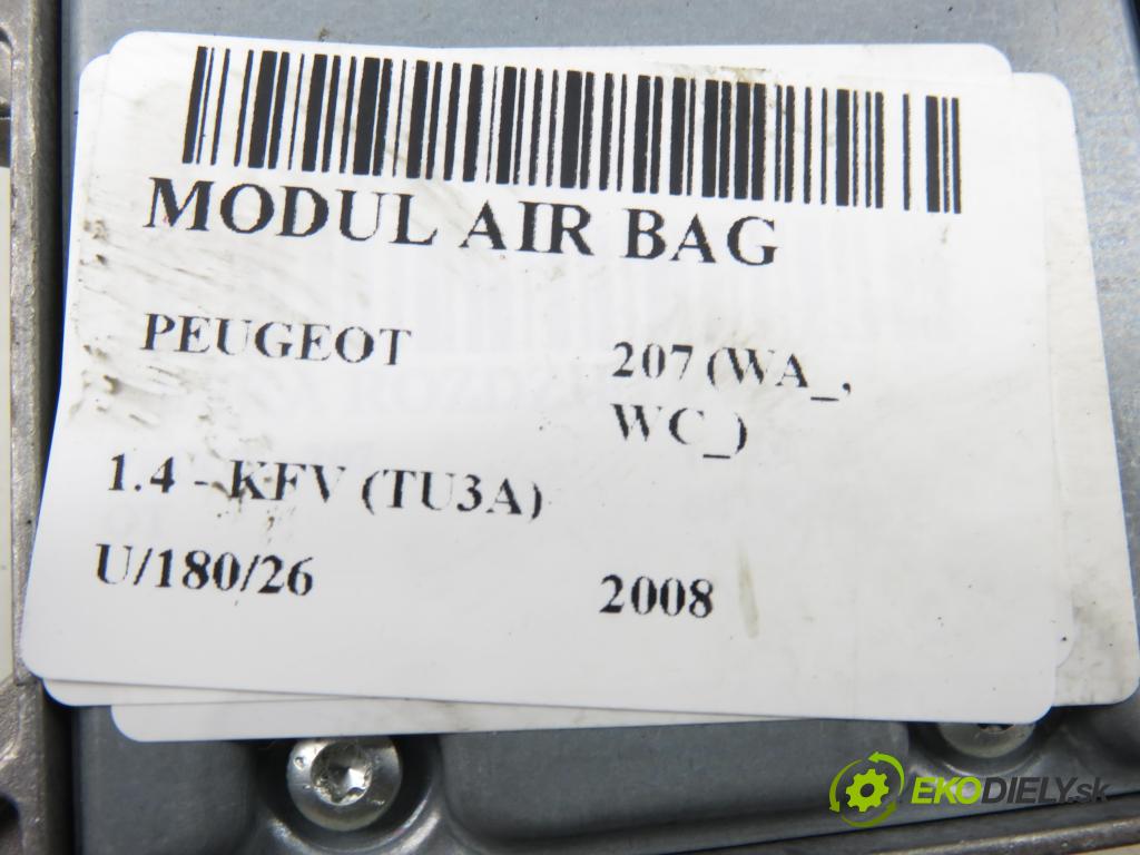 PEUGEOT 207 (WA_, WC_) HB 2008 55,00 1.4 - KFV (TU3A) 1360,00 MODUL air BAG 0285001745 ; 9661440680