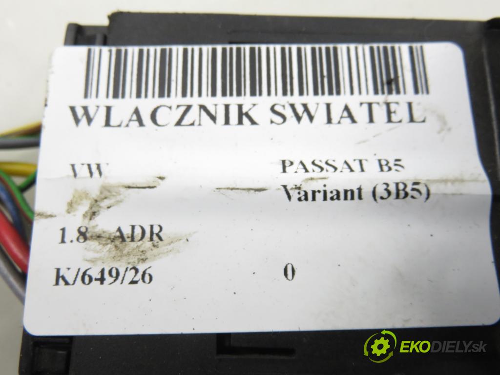 VW PASSAT B5 Variant (3B5) KOMBI 1999 92,00 1.8 20V 125 - ADR 1781,00 přepínač světla 1C0941531A
