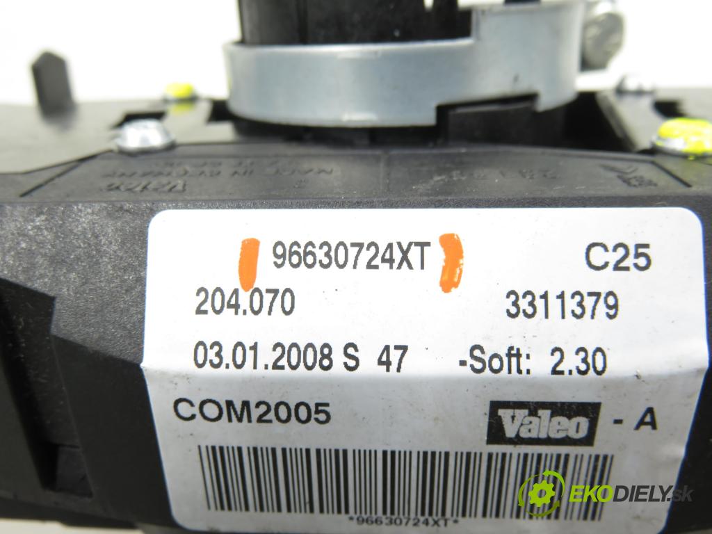 PEUGEOT 207 (WA_, WC_) HB 2008 55,00 1.4 - KFV (TU3A) 1360,00 páčka/prepínač 96630724XT