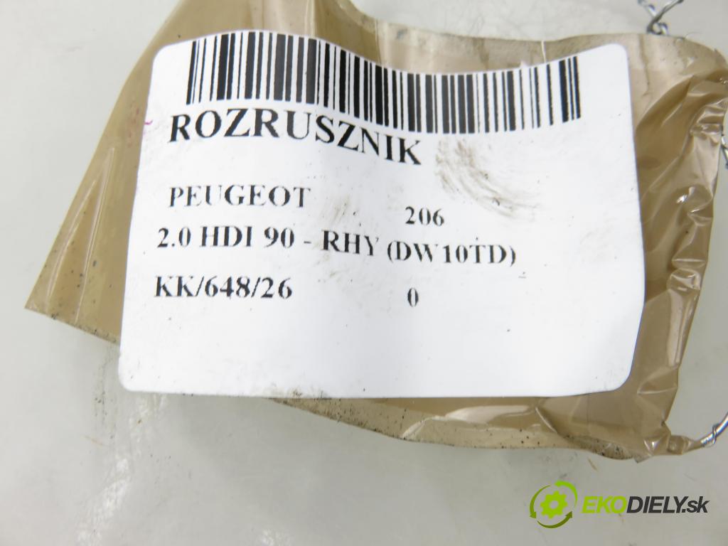 PEUGEOT 206 liftback (2A/C) HB 2005 66,00 2.0 HDI 90 - RHY 1997,00 Štartér S0550 (Štartér)