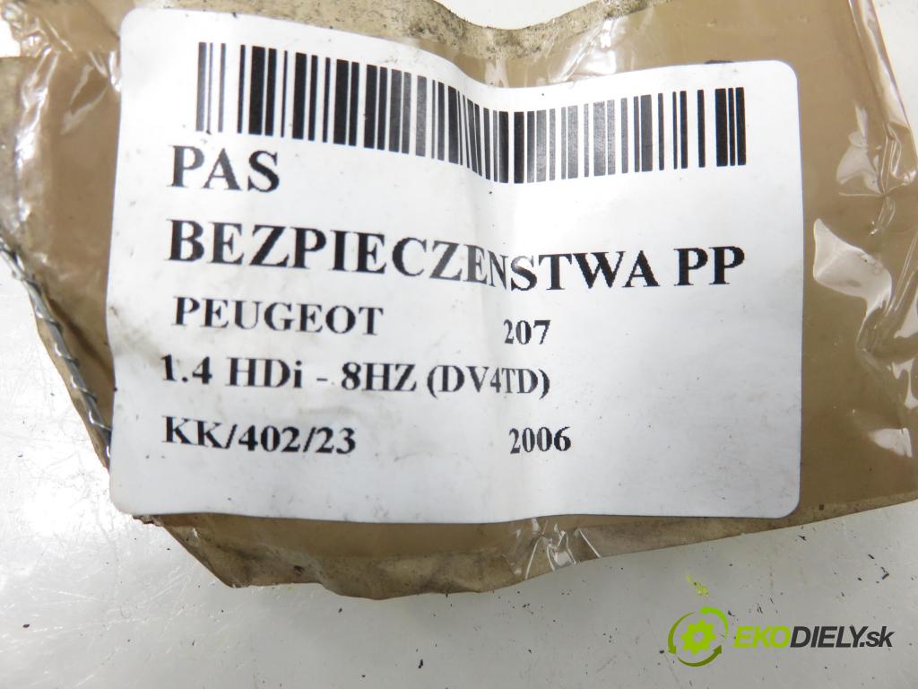 PEUGEOT 207 (WA_, WC_) HB 2006 50,00 1.4 HDi 8V 68 - 8HZ 1398,00 držák BEZPEČNOST PP
