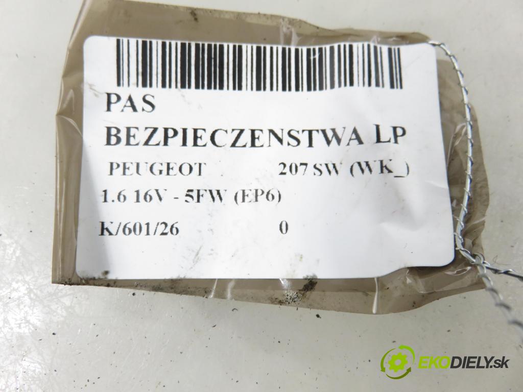 PEUGEOT 207 SW (WK_) KOMBI 2007 88,00 1.6 16V - 5FW (EP6) 1598,00 držák BEZPEČNOST LP 96498059XX