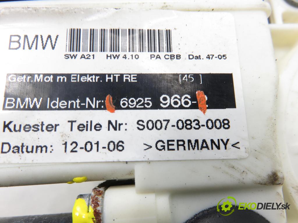 BMW X3 (E83) SUV 2005 110,00 2.0 i - N46 B20 B 1995,00 mechanismus oken PTE 6925966