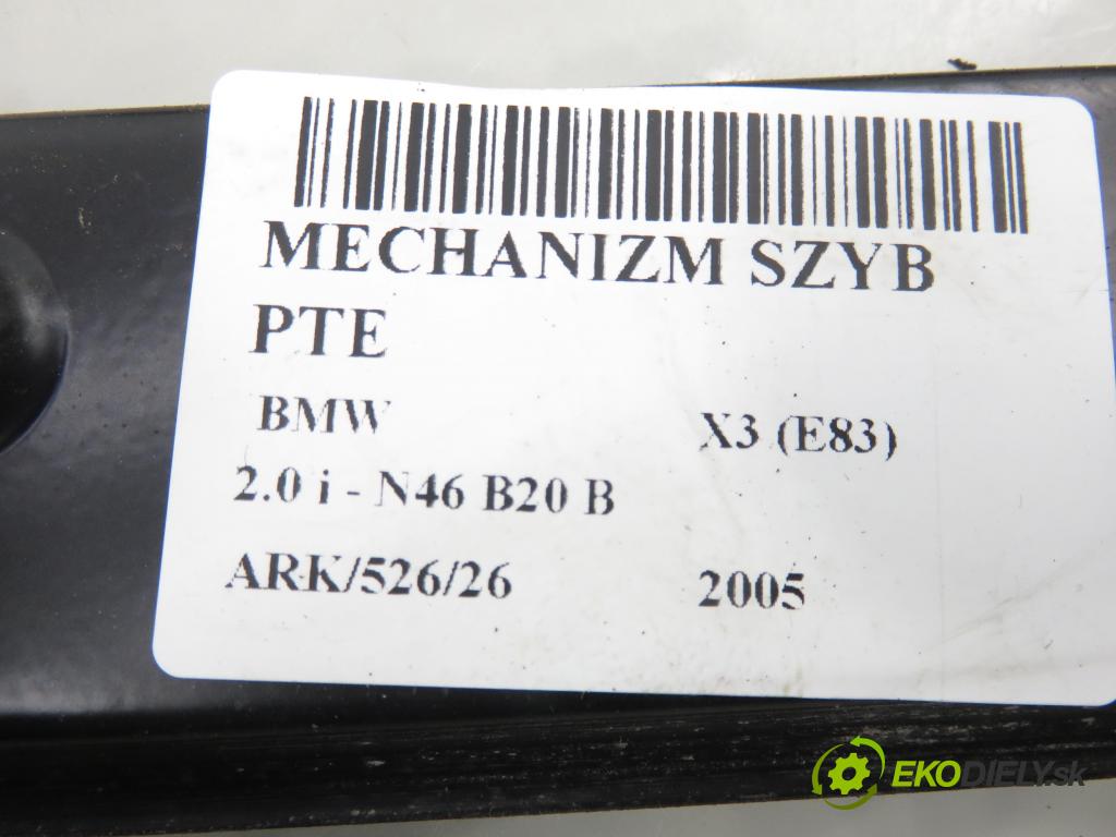 BMW X3 (E83) SUV 2005 110,00 2.0 i - N46 B20 B 1995,00 mechanismus oken PTE 6925966