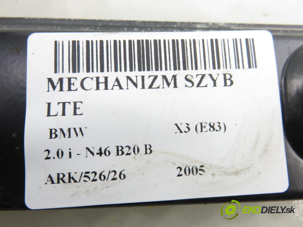 BMW X3 (E83) SUV 2005 110,00 2.0 i - N46 B20 B 1995,00 Mechanizmus okien 6925965