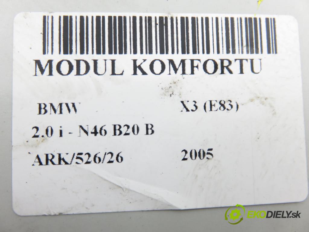 BMW X3 (E83) SUV 2005 110,00 2.0 i - N46 B20 B 1995,00 MODUL komfortu 3454607