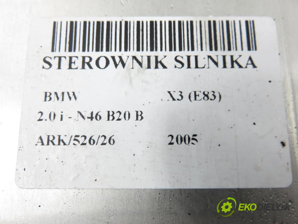 BMW X3 (E83) SUV 2005 110,00 2.0 i - N46 B20 B 1995,00 řídící jednotka motora 0261201159 ; 7561834