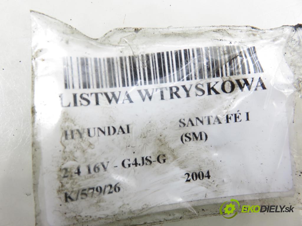 HYUNDAI SANTA FÉ I (SM) SUV 2004 107,00 2.4 16V 146 - G4JS-G 2351,00 lišta vstřikovací 3531038010 ; 9260930003 (Vstřikovací lišta)