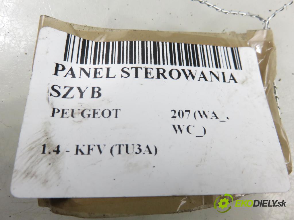 PEUGEOT 207 (WA_, WC_) HB 2008 55,00 1.4 - KFV (TU3A) 1360,00 Panel ovládaní oken 9654859177