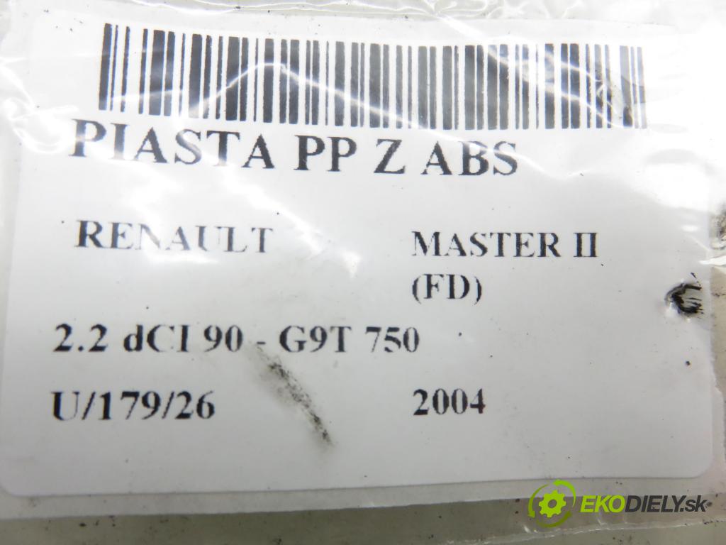 RENAULT MASTER II Skrzynia (FD) FURGON 2004 66,00 2.2 dCI 90 - G9T 750 2188,00 náboj PP ABS